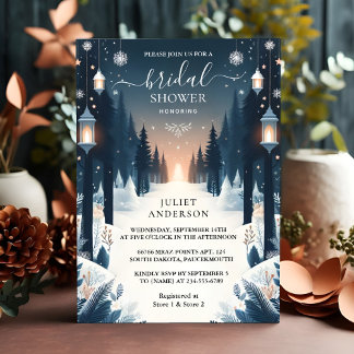 Krijg Forest Stars Snow Bright Winter Vrijgezellen Kaart