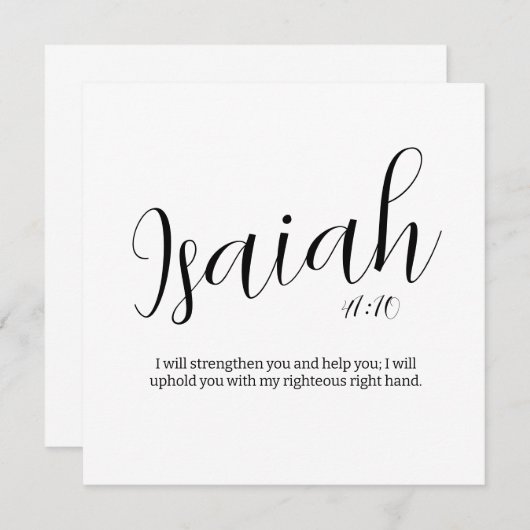 Krijg goed Bijbelvers | Jesaja 41 | Sterkte Kaart (Voorkant / Achterkant)