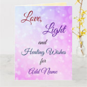 Krijg goed genezende wensen groet kaart (Gele Bloem)