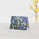 Krijg goed het Begroeten kaart-Pansies Kaart (Gele Bloem)