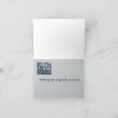 Krijg goed het Begroeten kaart-Pansies Kaart (Binnen)