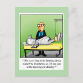 Krijg goed Humor Briefkaart "Maandag vergadering" (Voorkant)