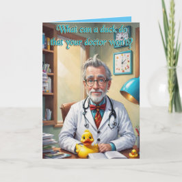 Krijg goed kaart grappige eend