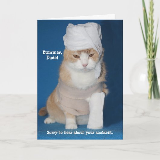 Krijg goed ongeval / gebroken arm kaart (Voorkant)