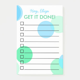 Krijg het Gemengde Confetti om Lijst te doen   Aan Post-it® Notes