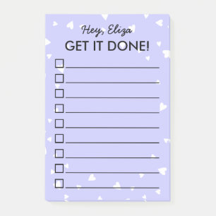 Krijg het gereed Paars om de naam van de Aangepast Post-it® Notes