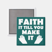 Krijg het maar voor elkaar Christelijke citaten ui Magneet (Voorkant / Achterkant)