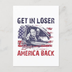 Krijg in Loser We nemen Amerika terug Trump Briefkaart