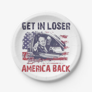 Krijg in Loser We nemen Amerika terug Trump Papieren Bordje