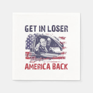 Krijg in Loser We nemen Amerika terug Trump Servet