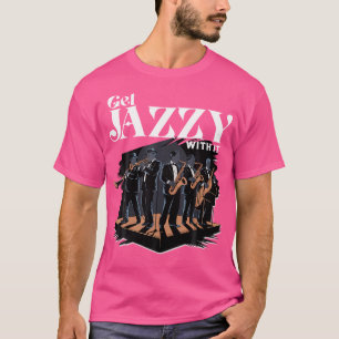 Krijg jazzy met IT Jazz Muzikant Brass Instrument T-shirt