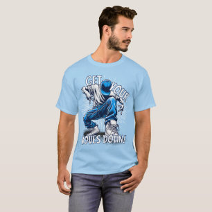 Krijg je bewegingen onder de knie Breakdance T-shirt