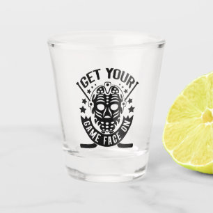 Krijg je gameface op ijshockey shot glas