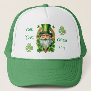 Krijg je groen op Leprechaun St Patrick's Day Trucker Pet
