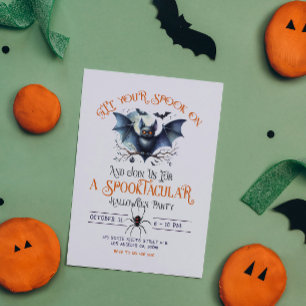 Krijg je spook op Spooktacular Halloween Party Kaart