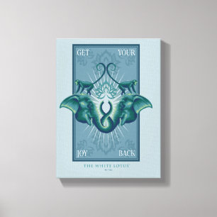 Krijg je vreugde terug - De Witte Lotus Canvas Afdruk