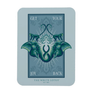 Krijg je vreugde terug - De Witte Lotus Magneet