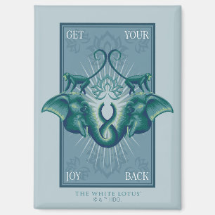 Krijg je vreugde terug - De Witte Lotus Magneet