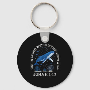 Krijg loser we doen Gods wil jonah 1_17 christus Sleutelhanger