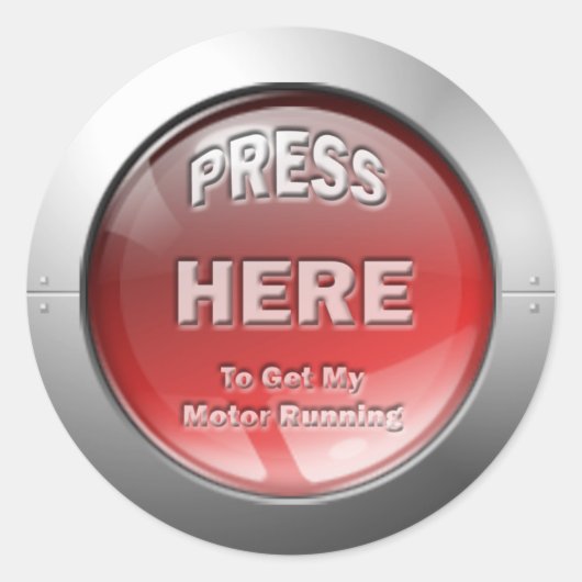 Krijg mijn motor lopende Sticker (Voorkant)