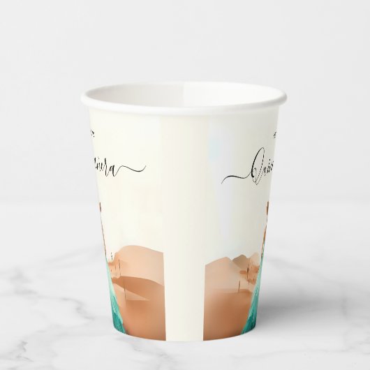 Krijg Natuur Schuur Hout Boho Boerderij Western Qu Papieren Bekers (Links)