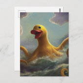 Krijg Quacken Briefkaart (Voorkant / Achterkant)