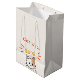 Krijg snel bericht met schattige kat medium cadeauzakje