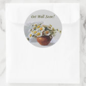 Krijg snel goed  madeliefjes Sticker (Tas)