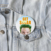 Krijg Solar Logo Ecofriendly Clean Energy Button (In situ)