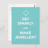 Krijg Sparkly en maak sieraden Briefkaart (Voorkant / Achterkant)