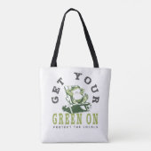 Krijg uw groene op Fun Frog Eco-vriendelijke offer Draagtas (Achterkant)