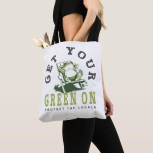 Krijg uw groene op Fun Frog Eco-vriendelijke offer Draagtas