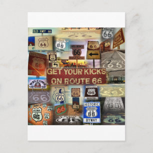 Krijg uw Kicks op Route 66 Briefkaart