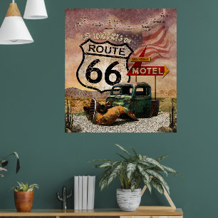 Krijg uw Kicks op Route 66 Poster