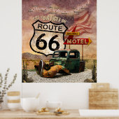 Krijg uw Kicks op Route 66 Poster (Keuken)