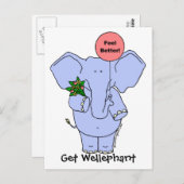Krijg Wellephant Briefkaart (Voorkant / Achterkant)