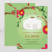 Krijg Yurty Birthday Kaart (Voorkant / Achterkant)