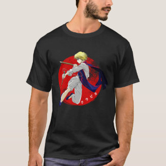 Krijger Actie Sprong Rode Zon T-shirt