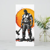 krijger barbaar middeleeuwse fantasie hummerFlat M Menu (Staand voorkant)