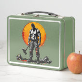 krijger barbaar middeleeuwse fantasie Metal Lunchb (In situ)