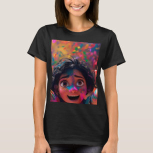 Krijger Gezichtskunst T-Shirt Tribale Krijger Gr
