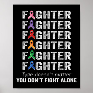 Krijger Kanker Overlevende Bewustzijn Wereld Kanke Poster