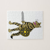 Krijger Kat Legpuzzel (Horizontaal)