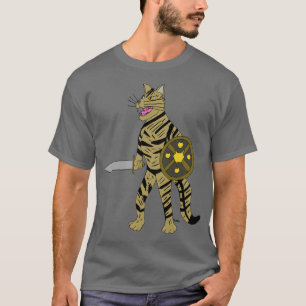 Krijger Kat  T-shirt