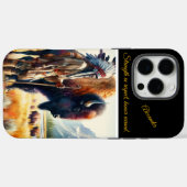Krijger met bizon.  Case-Mate iPhone case (Achterkant (horizontaal))