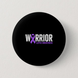 Krijger overlevende vechter lupus bewustzijn sle ronde button 5,7 cm