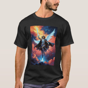 Krijger van de hemelbewaker Aartsengel Michael T-shirt