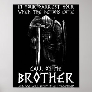Krijger Van God Roep Op Mij Lastigvallen Vecht Rid Poster