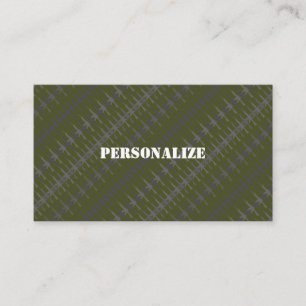 Krijgsmacht Recruiter Camo Pistool Groen B/W Visitekaartje