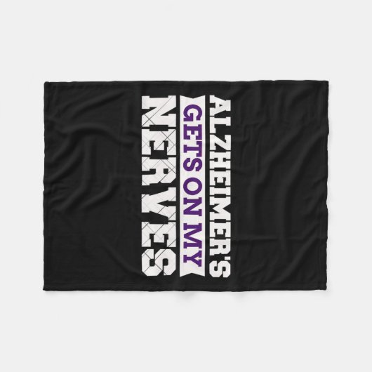 Krijgt op mijn zenuwen bewustzijn zorgverlener cad fleece deken (Voorkant (Horizontaal))